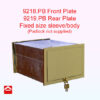 Cast brass front and back plates with fixed sized sleeve/body suitable for brick work