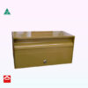 Rear view of Bessie letterbox who is suitable for besser blocks 390w x 200d x 200h