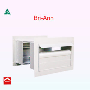 Bri-Ann rear opening Aluminium Brick in plates for Brickwork. Custom size to fit existing cavity