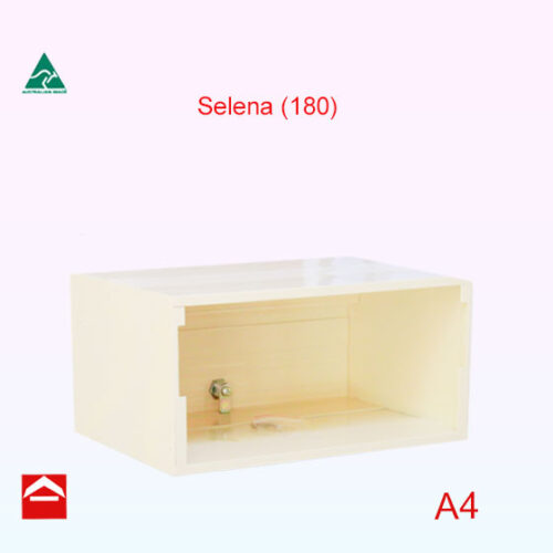 Rectangular rear open letterbox with open front for customers front plate and brick work 350w x 175h x 245d